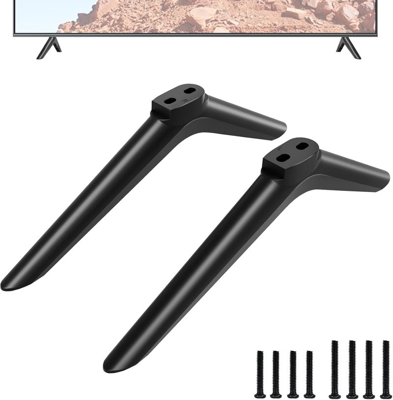 Maozhren TV Stand for Hisense TV Legs, Only for Hisense 40" 43" TV 40H5590F 40H4F 40H3F9 40H4030F1 43H4F 43H4030F 43H4030F1 TV Stand with Screws Set, Easy to Install, Black - Image 1